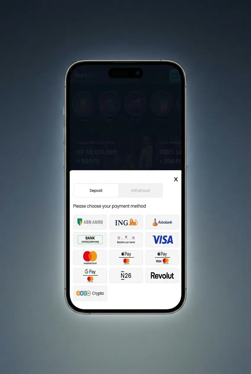 Stappen om een bonus te claimen bij LikesBet in Nederland via registratie en storting