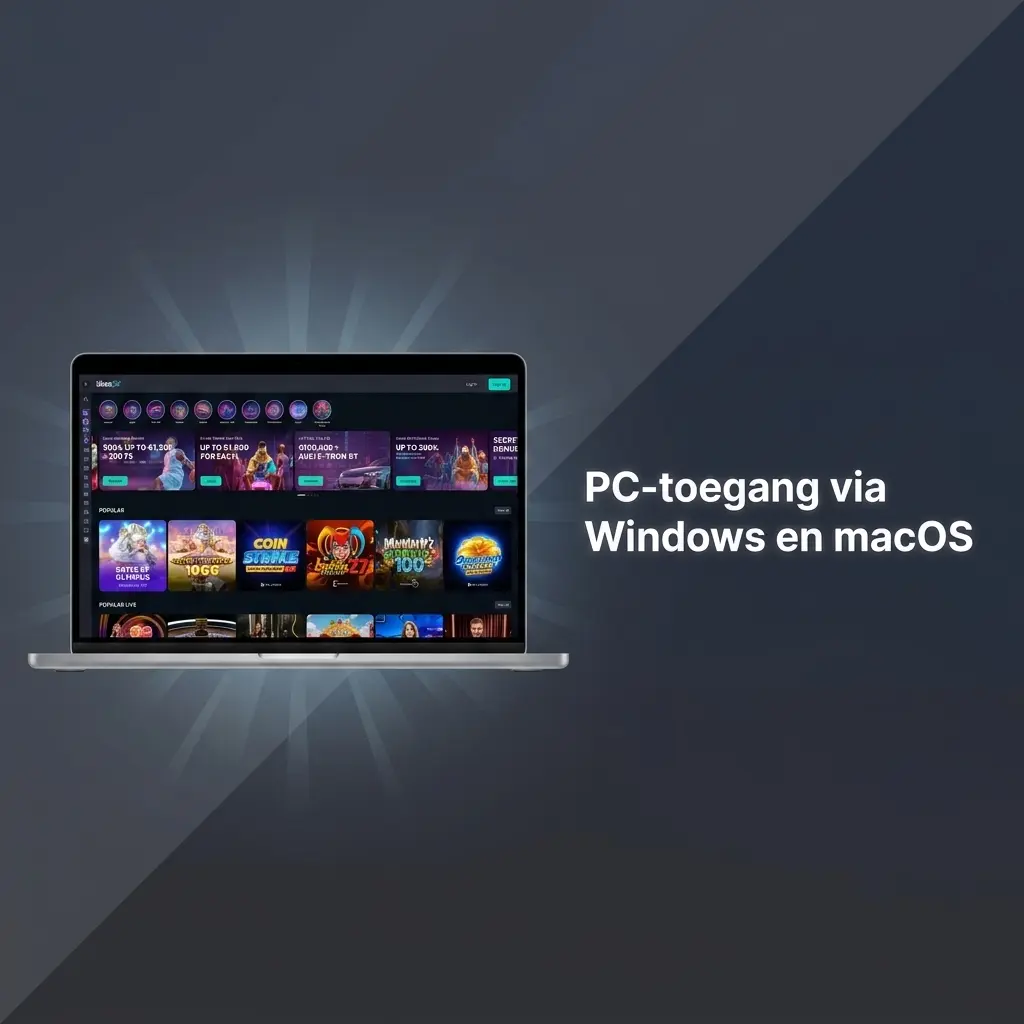 LikesBet website toegankelijk via browser op Windows en macOS zonder aparte desktopapplicatie