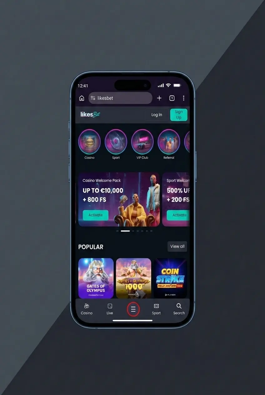 LikesBet PWA installeren op Android startscherm via browsermenu in drie stappen