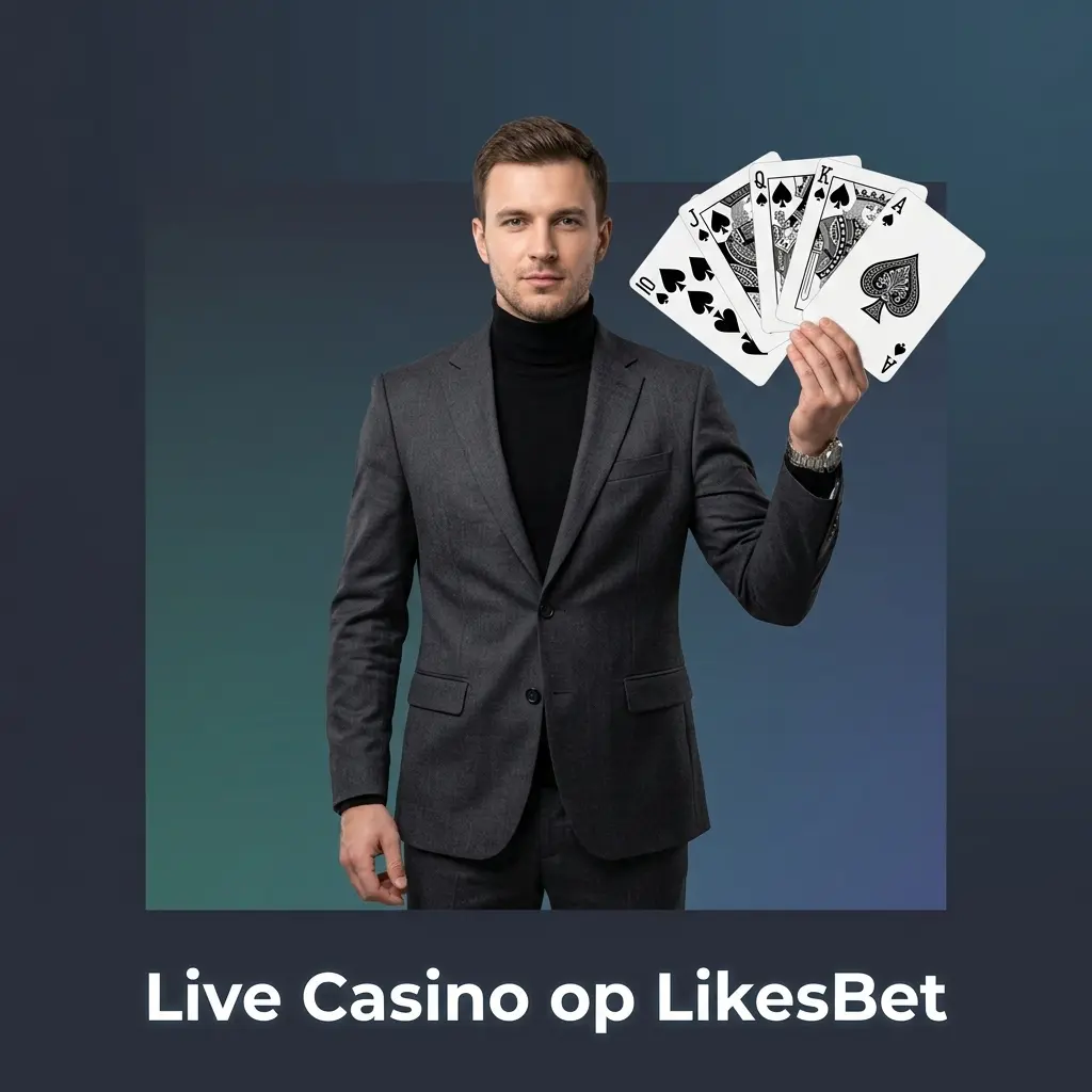 Live casino bij LikesBet met echte dealers via videostream voor roulette, blackjack, baccarat en game shows