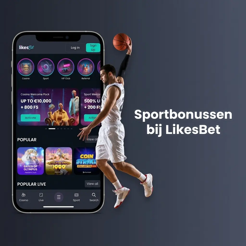 Sportbonussen bij LikesBet voor Nederlandse sportwedders: welkomstbonus, free bets, cashback en accumulatorbonus