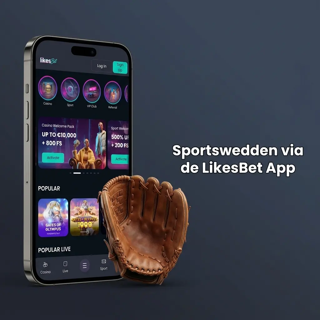 LikesBet App sportswedden op Eredivisie, Champions League, NBA en meer dan 30 sporten met live-odds